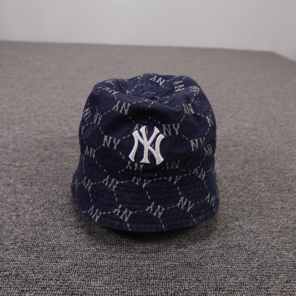New York Yankees Hat Bucket Boys One Size Blue MLB Baseball MLB All Over Print